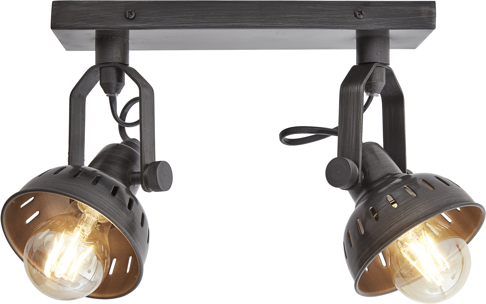 Swivel Spotlight Flush Mount - Industville Sw-dfm Double Swivel Adjustable Vintage (2048x2048), Png Download