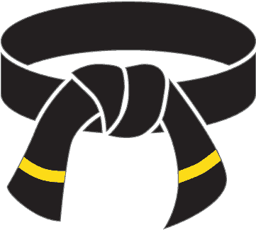 1d Dan Black Belt - Red Belt (360x360), Png Download