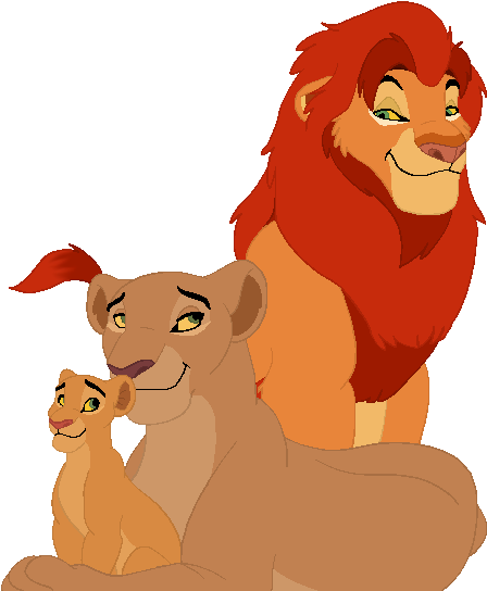 Nala's Family - Sarafina Nala And Dad (480x550), Png Download