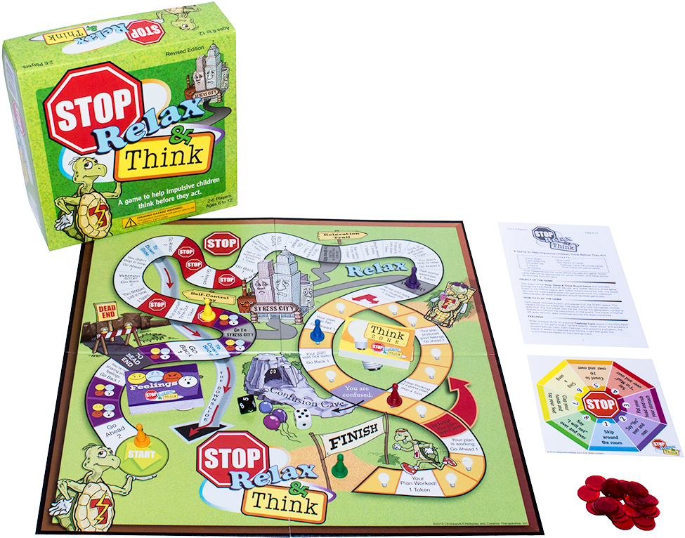 Stop, Relax & Think Board Game - Best Selling Childswork/childsplay Therapy Games (1000x1000), Png Download