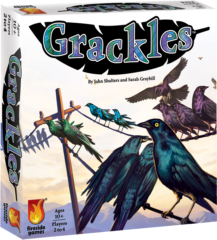 Grackles 3d Box - Grackles Board Game (923x1000), Png Download