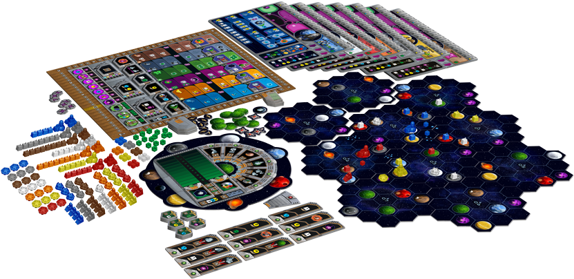 Shoot For The Stars - Gaia Project Board Game (845x425), Png Download