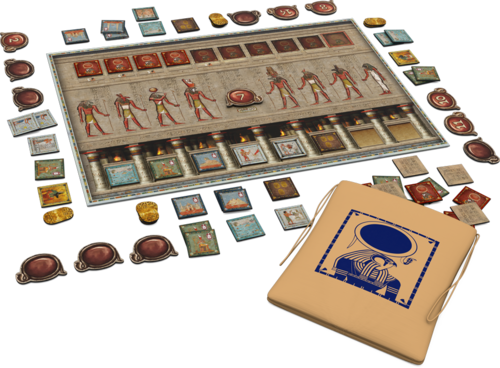 His Style Is Unreservedly Bright, Cartoony And Colourful - Board Game Old Egypt (500x368), Png Download