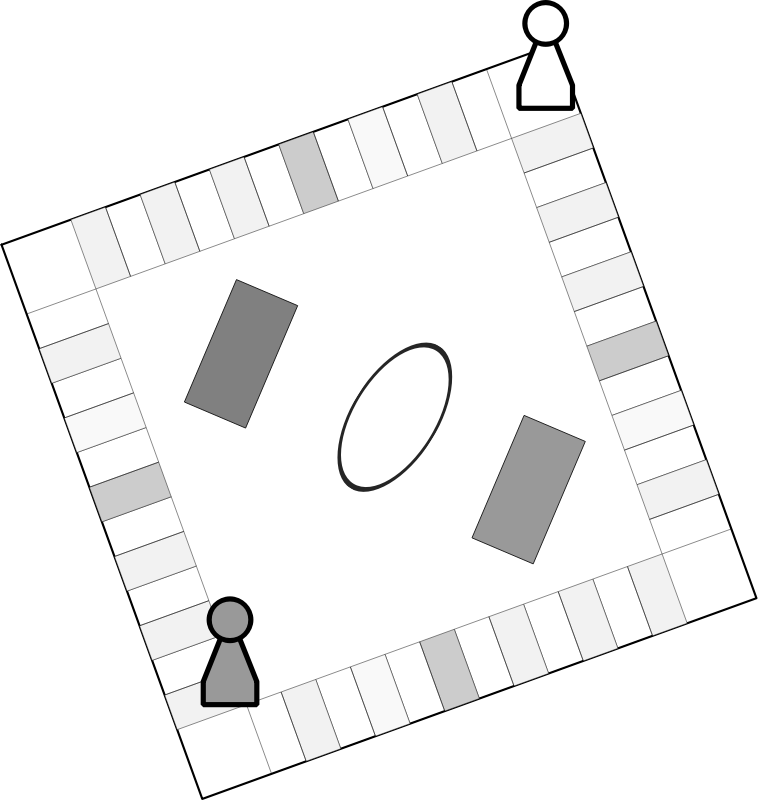 Medium Image - Boardgame Clipart Black And White (758x800), Png Download