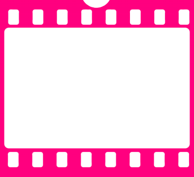 Pink Filmstrip Wonderful Picture Images Png Images - Film Strip Png Pink (400x366), Png Download