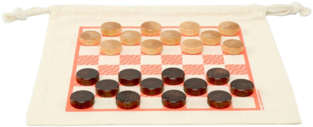 Mini Checkers & Tic Tac Toe Game-bag Set - Game (530x530), Png Download
