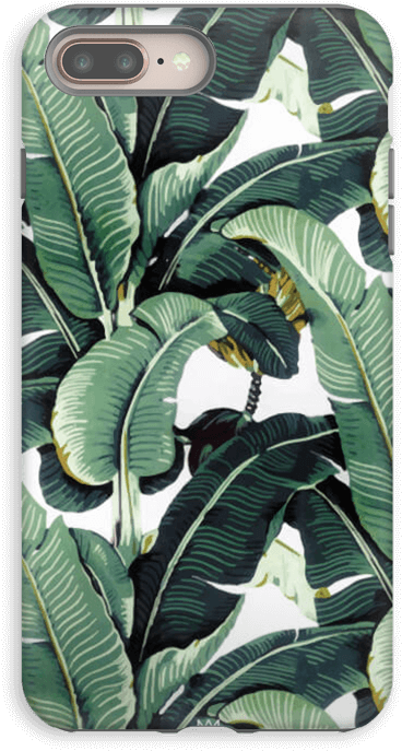 Banana Leaf Case Iphone 8 Plus Tough - Jungle Pattern (501x800), Png Download