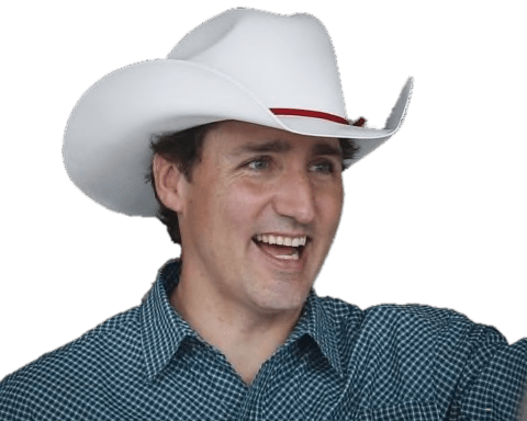 Justin Trudeau Wearing Cowboy Hat Png - Justin Trudeau (480x384), Png Download