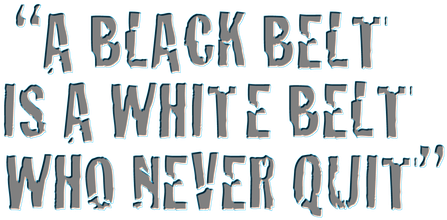 A Black Belt Is - Black Belt Is A White Belt (490x256), Png Download