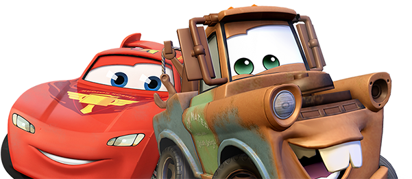 Carscrew - Lightning Mcqueen And Mater Png (600x300), Png Download