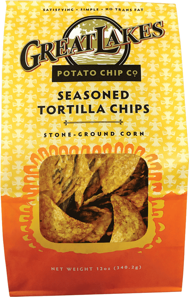 Seasoned Tortilla Chips - Great Lakes Potato Chip Potato Chips, Kettle Cooked, (1000x1000), Png Download