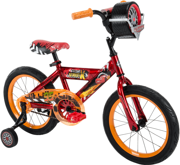 Disney•pixar Cars Boys' Bike - Boys 16 Lightning Mcqueen Bicycle (820x648), Png Download