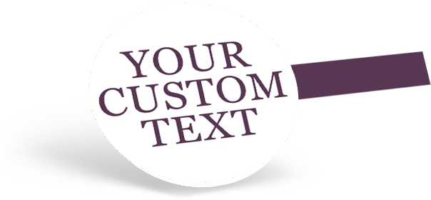 Clipon Bubbles With Your Custom Text - Circle (800x800), Png Download