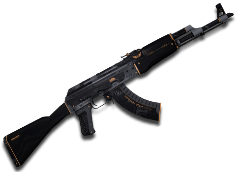Black Ak 47 Gamebanana (482x350), Png Download