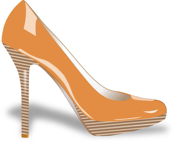 Women's Shoe Clip Art (600x487), Png Download
