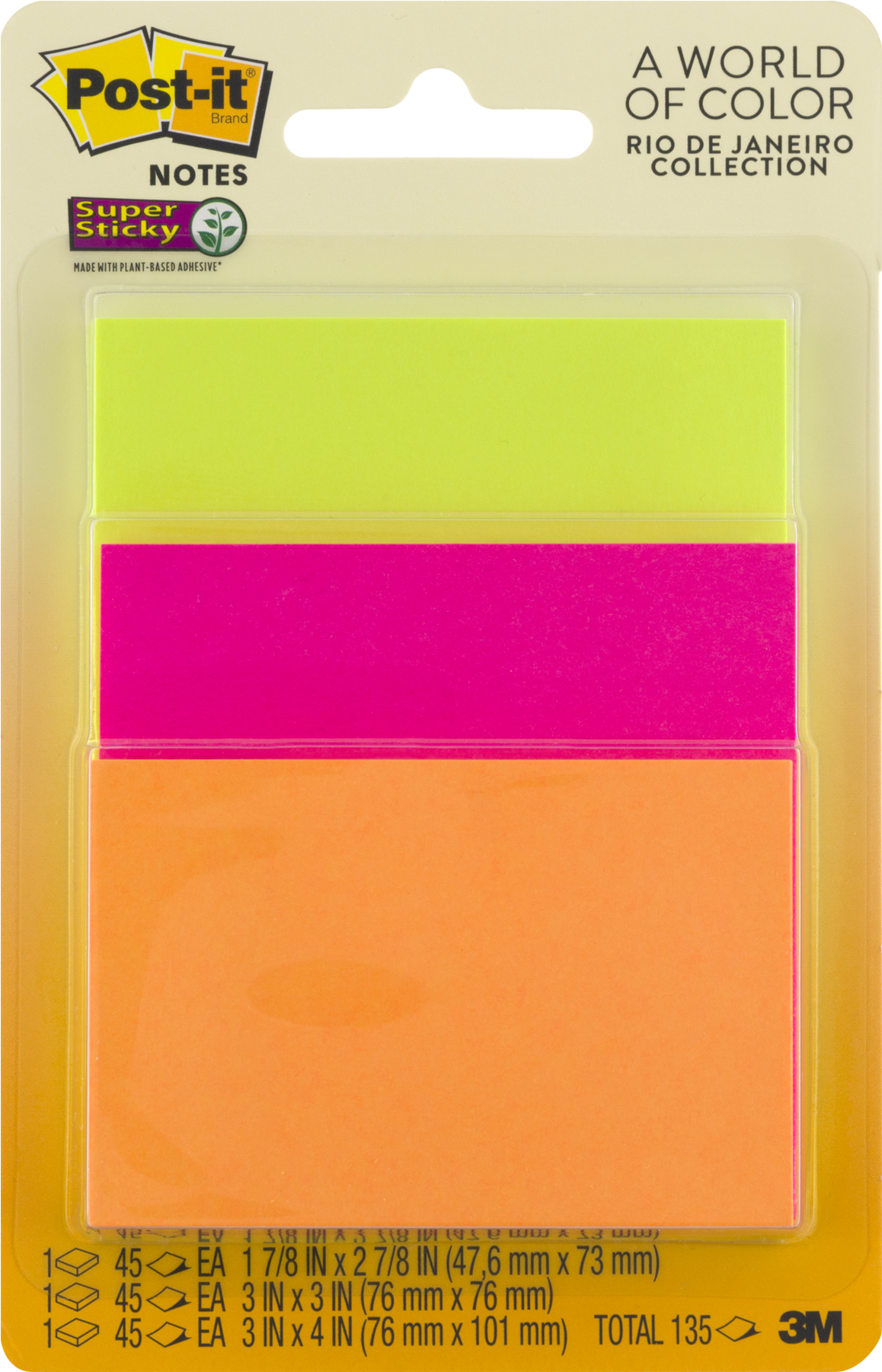 Post It Super Sticky Notes, 3 X 3 Inches, Jewel Pop - Post It Notes (1800x1800), Png Download