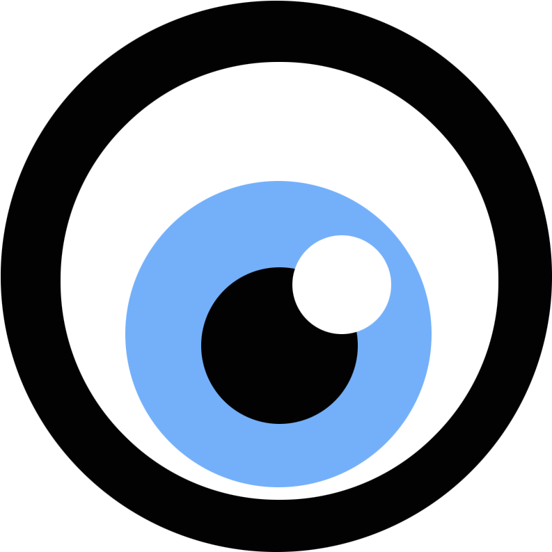 Blue Eye Icon - Graph (860x860), Png Download