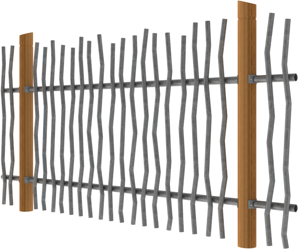 Custom Wiggly Fence (1000x851), Png Download