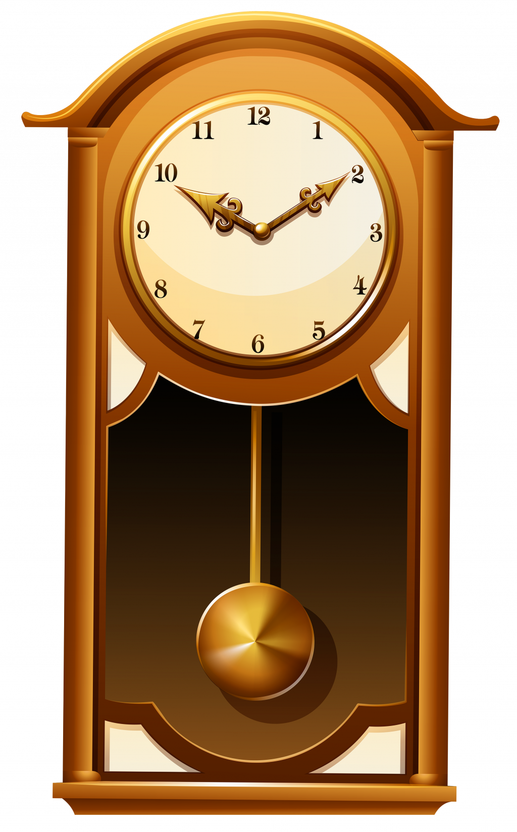 Clock Wall Art Elegant Antique Wall Clock Png Clip - Wordalot Composer (1024x1648), Png Download