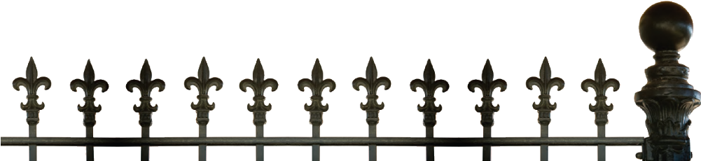 Visit Compass Ironworks's Profile On Pinterest - Picket Fence (1000x237), Png Download