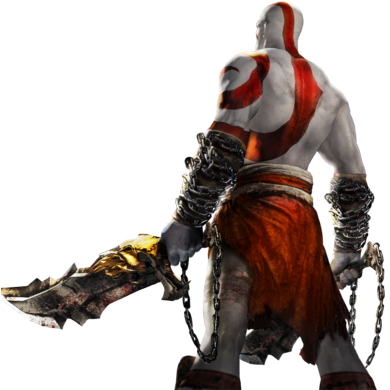 Kratos Png Image - God Of War Kratos Chains (400x389), Png Download