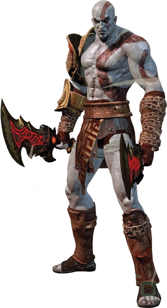 Kratos - God Of War Png (540x1025), Png Download