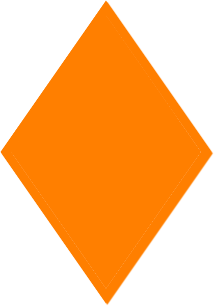 Baseball Diamond Clip Art Green - Rhombus Clip Art (420x599), Png Download