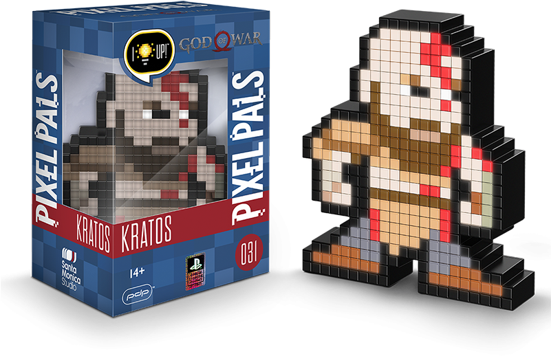 Kratos - - Pixel Pals Street Fighter Akuma (800x800), Png Download