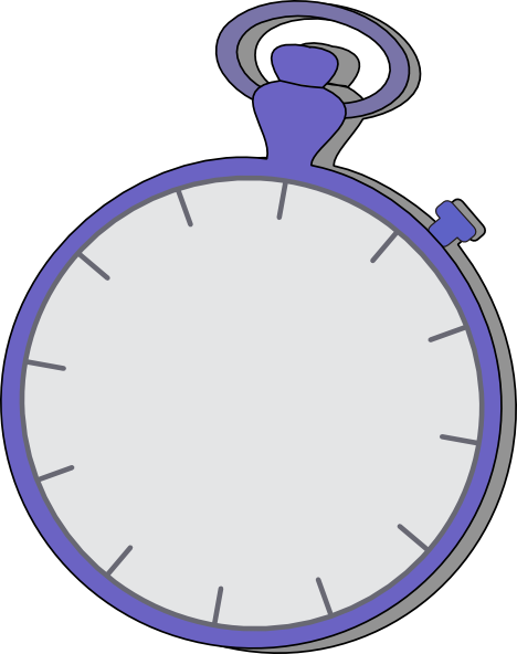 Clock Clipart Handless - Stopwatch Clipart (468x592), Png Download