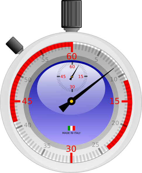 Clock Svg Clip Arts 486 X 594 Px (486x594), Png Download
