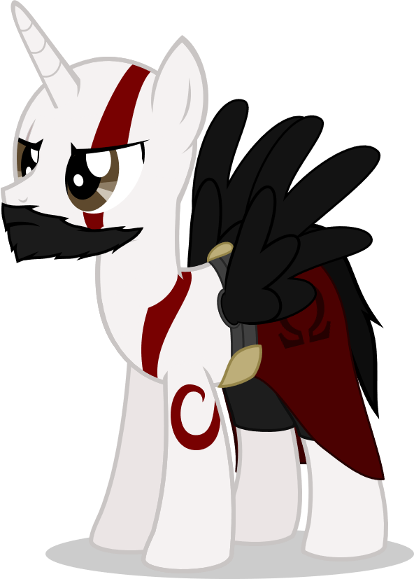 #gow #kratospone #poneofwar Dadofboi Https - Cartoon (592x827), Png Download