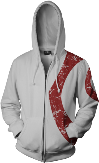 Kratos Zip Hoodie - Gameboy Jacket (386x600), Png Download