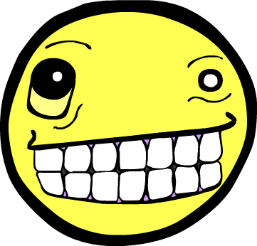 Crazy Png Clipart - Crazy Smile Png (361x346), Png Download