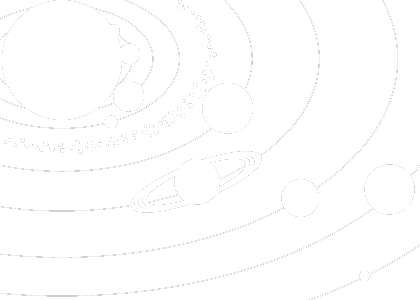 Planets Solar System Silhouette (420x300), Png Download