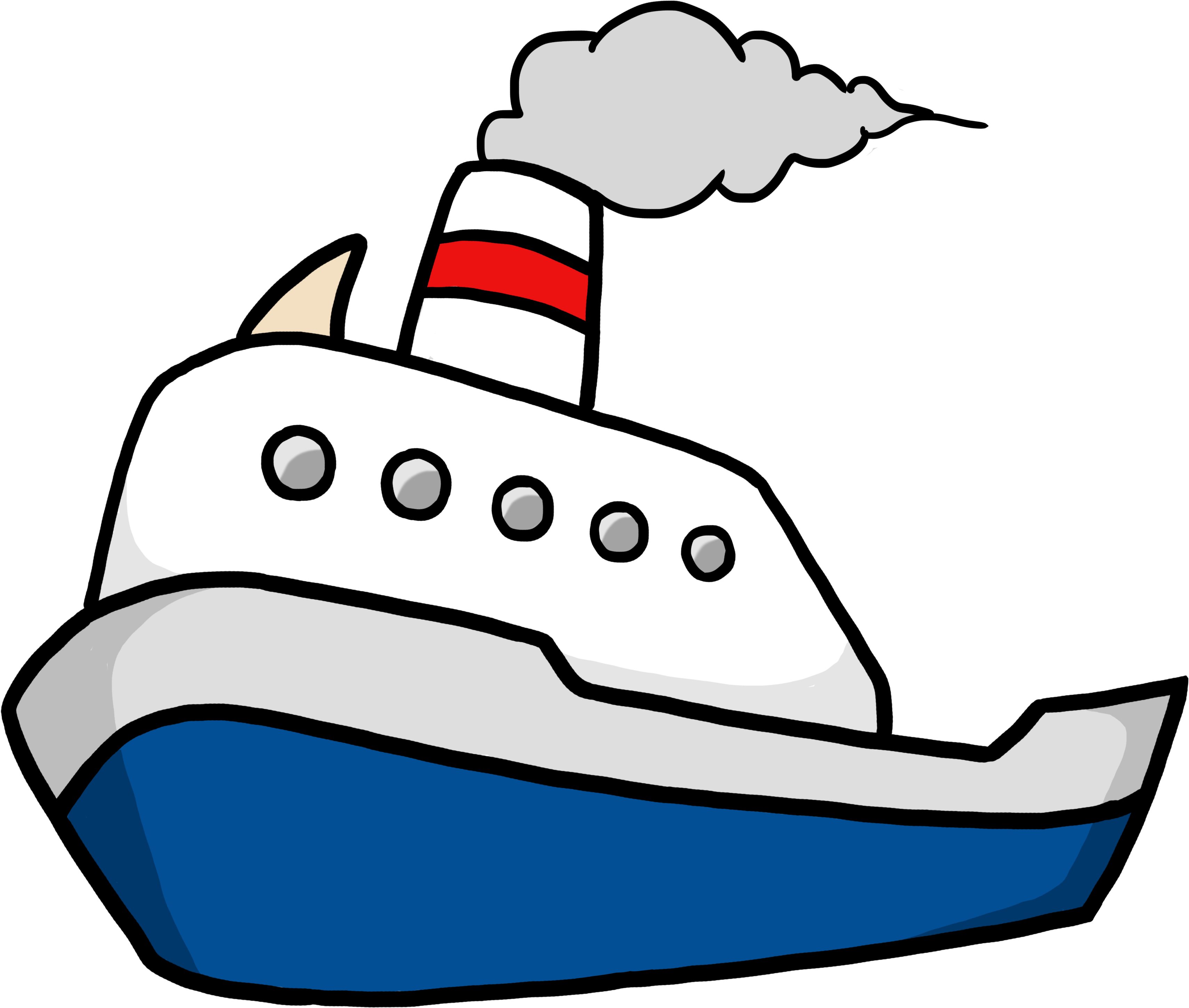 Row Clipart Clip Art - Ship Clipart (4000x3142), Png Download