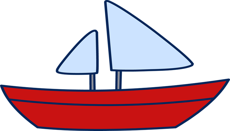 Boats Clipart Simple - Boat Clipart (800x456), Png Download