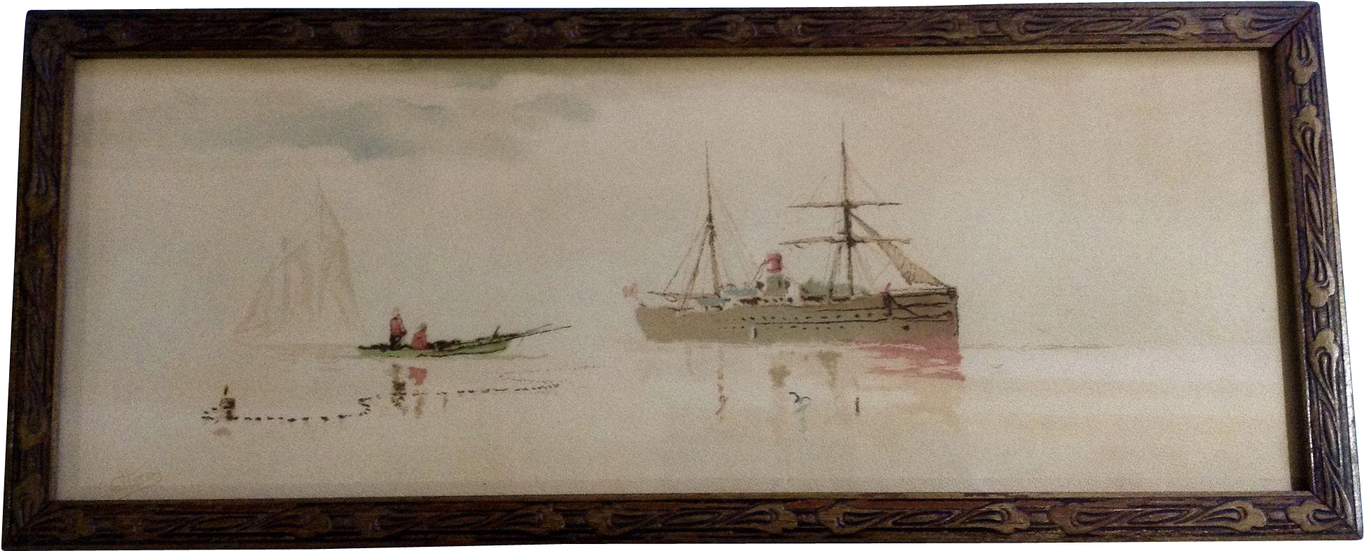 Vattero, 19th Century Chromolithograph Italian School - Victory Ship (1949x1949), Png Download