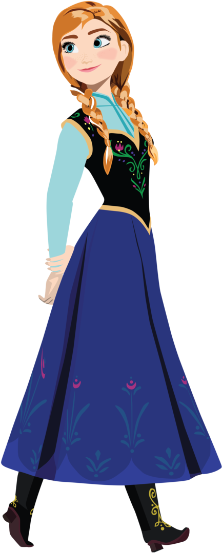 This Is Not My Draw, That's Just A Png - Anna Frozen Cartoon (730x1095), Png Download