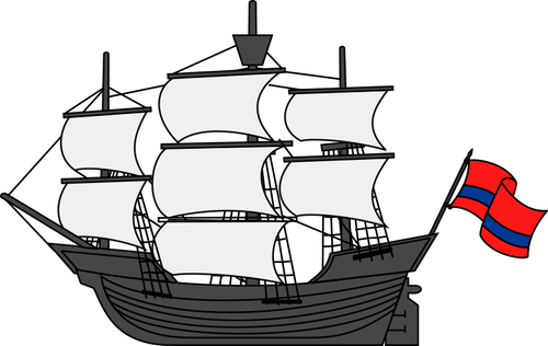 Sailing Boat Clipart Layar - Ship Clipart (500x316), Png Download