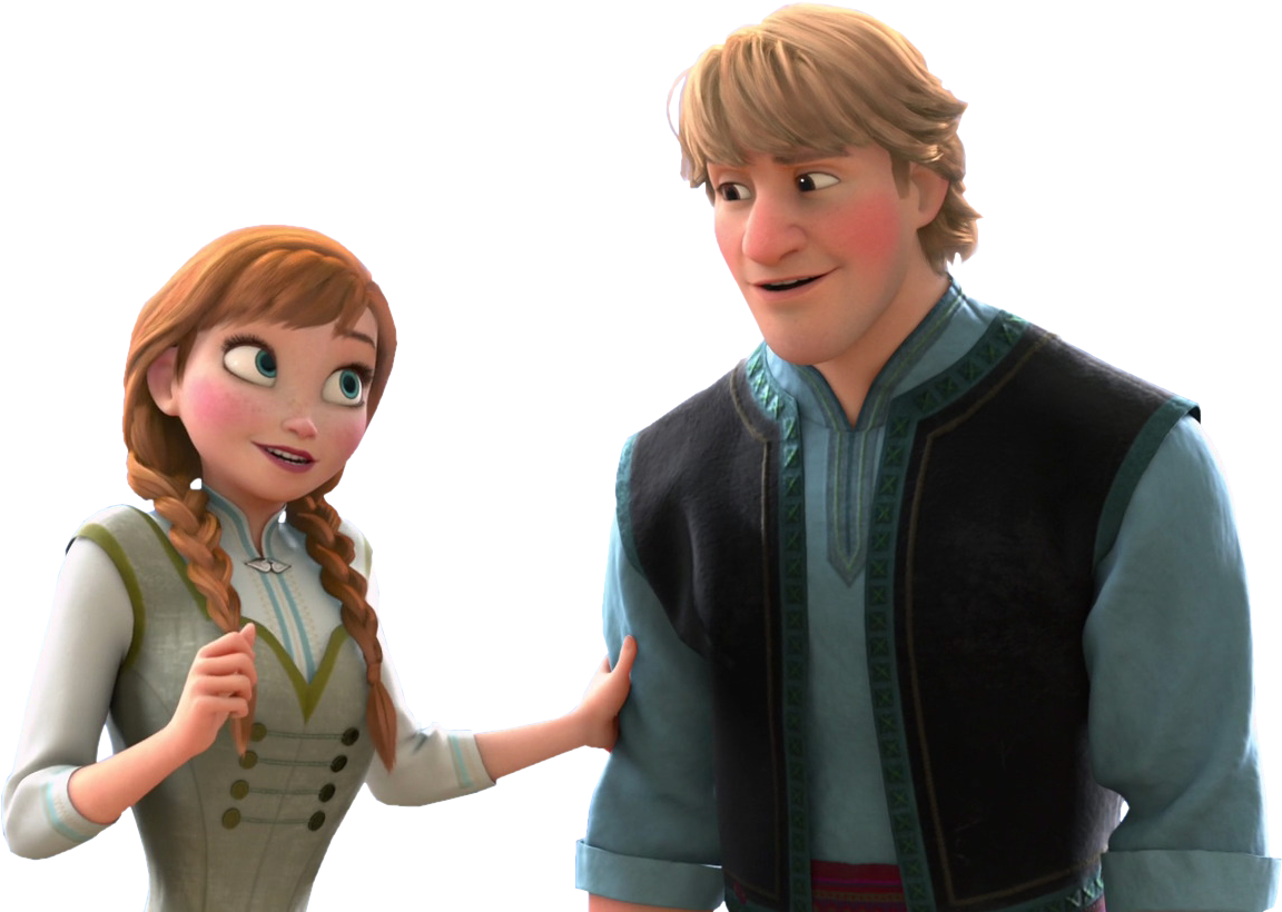 Frozen Wallpaper Probably With A Portrait Titled Anna - Anna And Kristoff Transparent (1200x834), Png Download