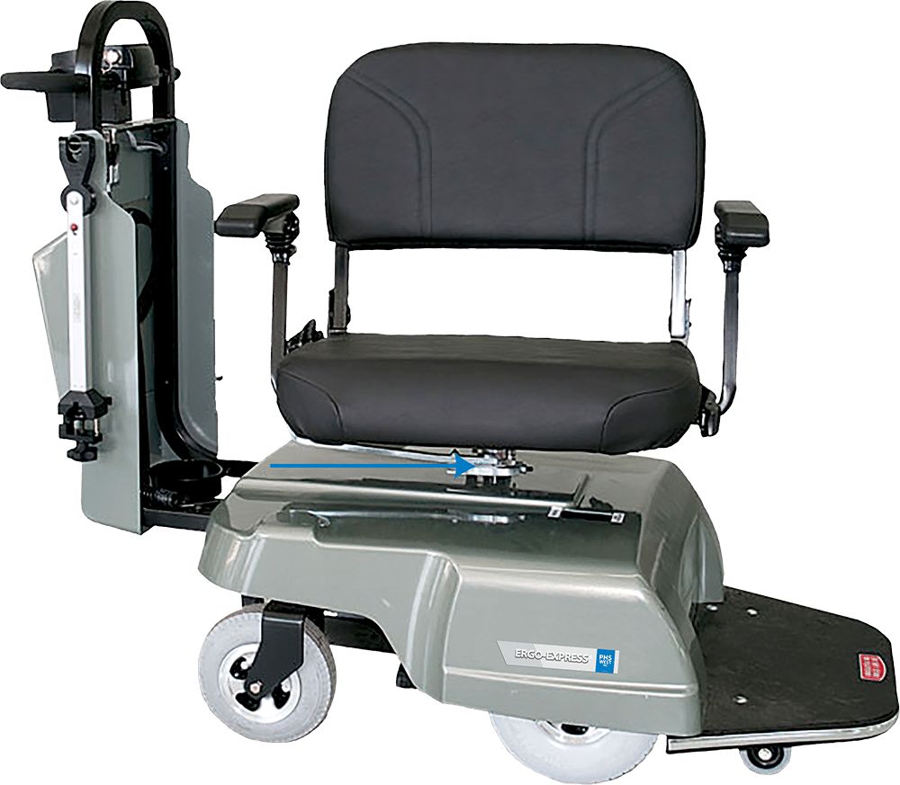 180° Rotational Seat - Ergo Express Transport Chair (1000x873), Png Download