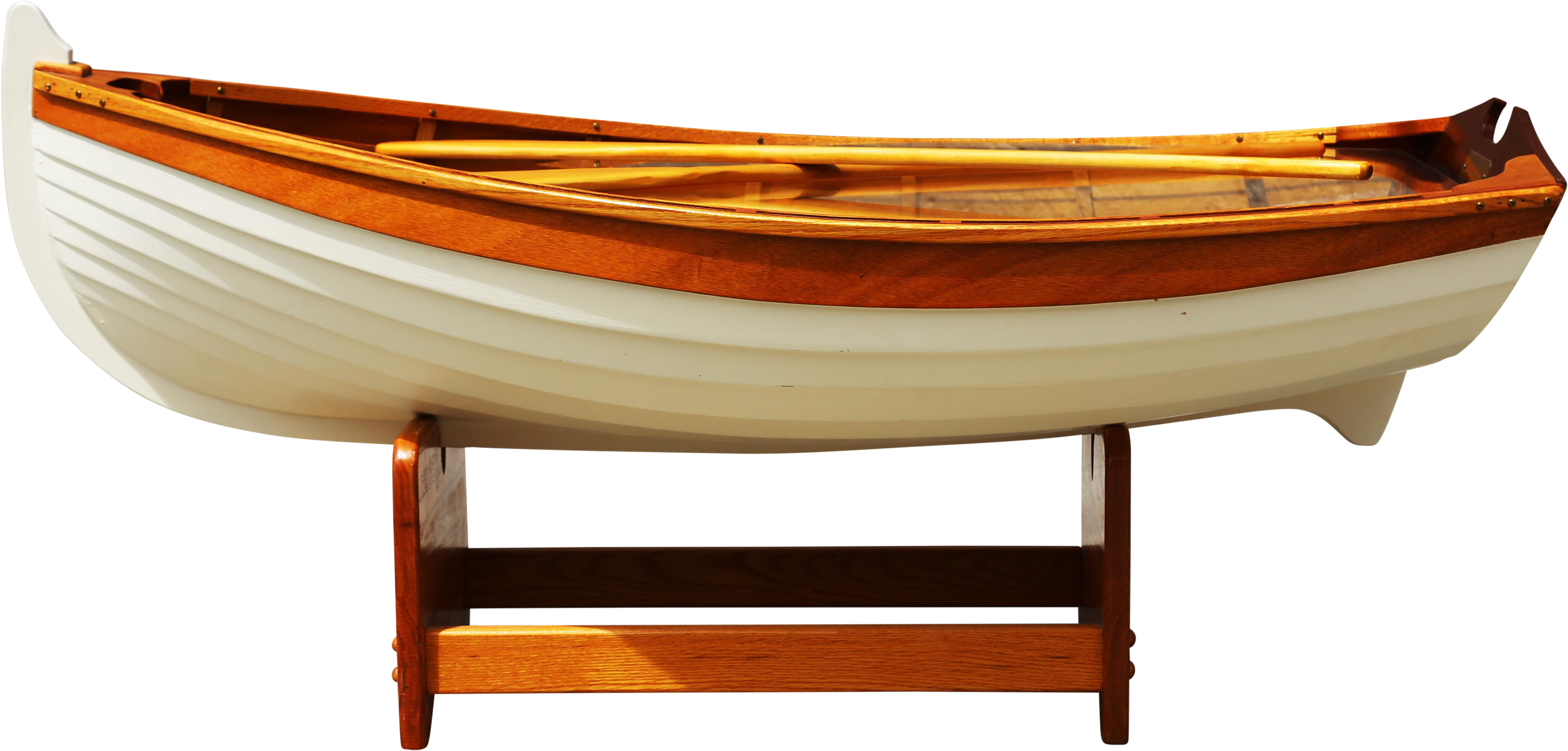 1970s Nautical Handmade Wooden Rowboat Coffee Table - Table (5013x2401), Png Download