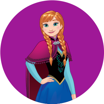 Disney Frozen Styles - Ana And Elsa Sticker (450x450), Png Download