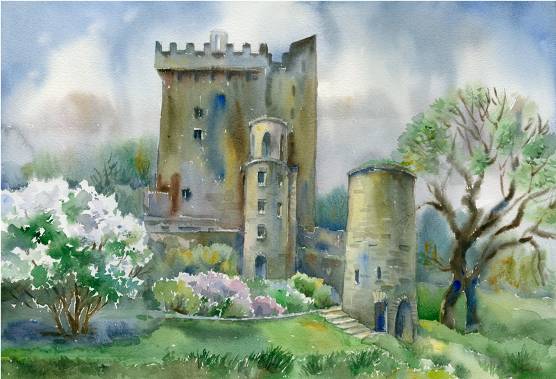Blarney Castle Springtime - Blarney Castle (800x800), Png Download