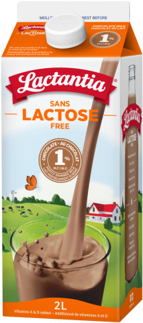 Lactantia® Lactose Free 1 % Chocolate Milk 2l - Lactose Free Skim Chocolate Milk (284x494), Png Download