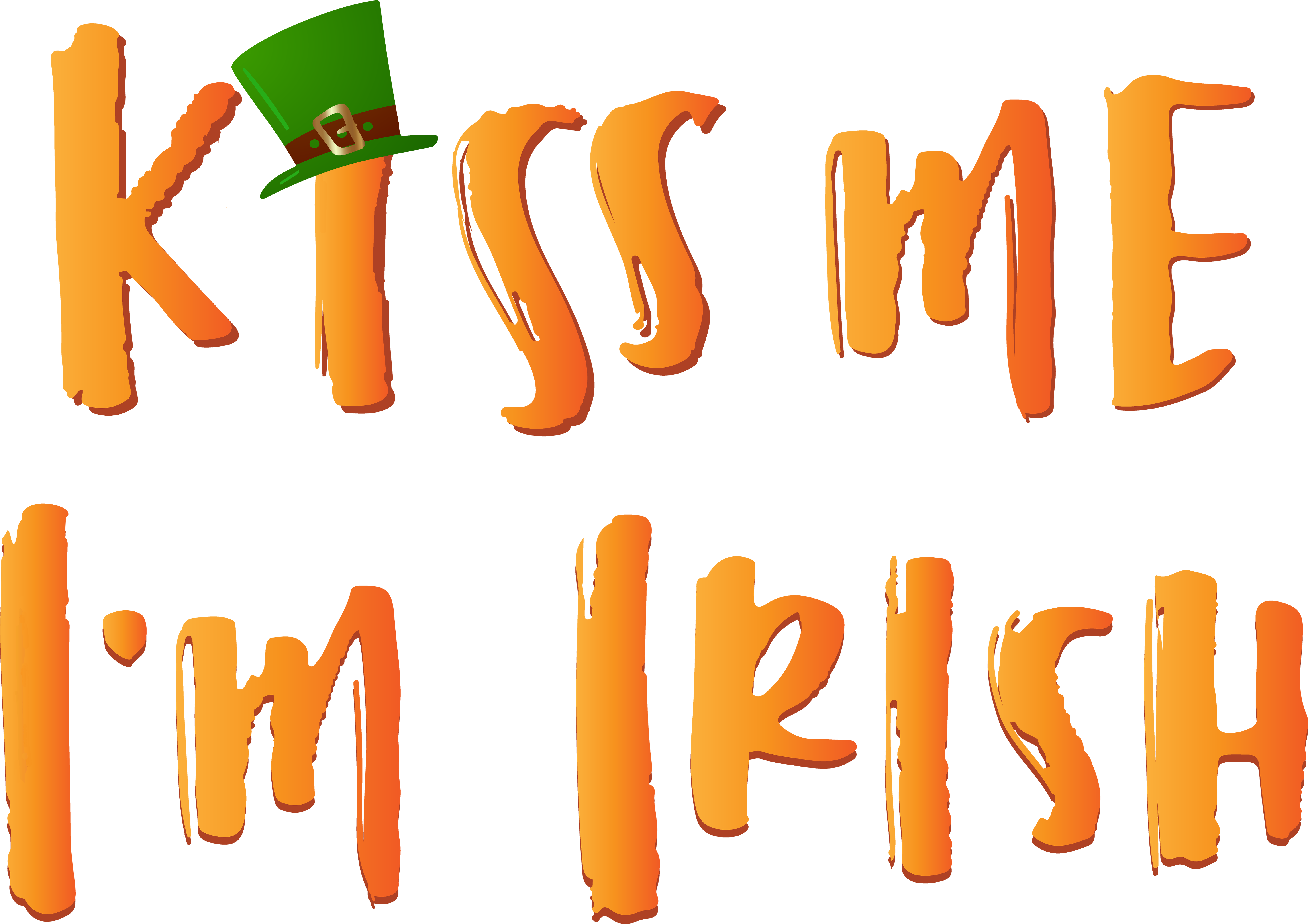 Irish Clipart Kiss Me (6000x4229), Png Download