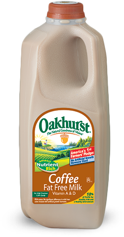 Coffee Milk - Oakhurst Milk (356x523), Png Download