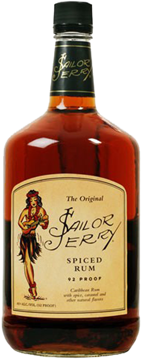 Sailor Jerry Spiced Rum - Sailor Jerry Spiced Rum 1.75 (330x760), Png Download