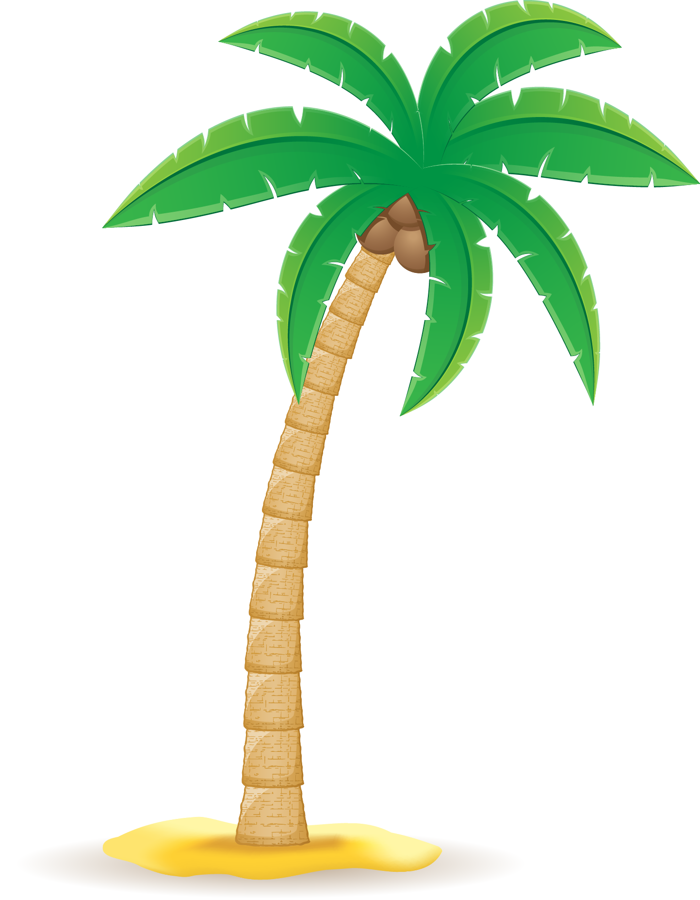 Arecaceae Clip Art Transprent Png - Coconut Tree Clipart Png (1443x1853), Png Download