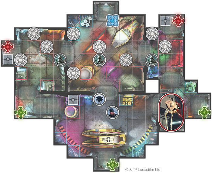 Swi46 Civil-unrest Setup - Imperial Assault Heart Of The Empire Tiles (700x572), Png Download